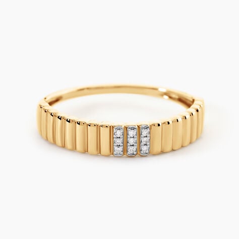 Bague Seosaidh Or Jaune Diamant - Bagues avec pierre  | Histoire d&rsquo;Or
