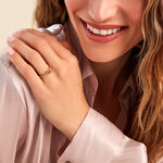 Bague Mireilla Plaqu&eacute; Or Dor&eacute; Oxyde De Zirconium - Bagues solitaires Femme | Histoire d&rsquo;Or