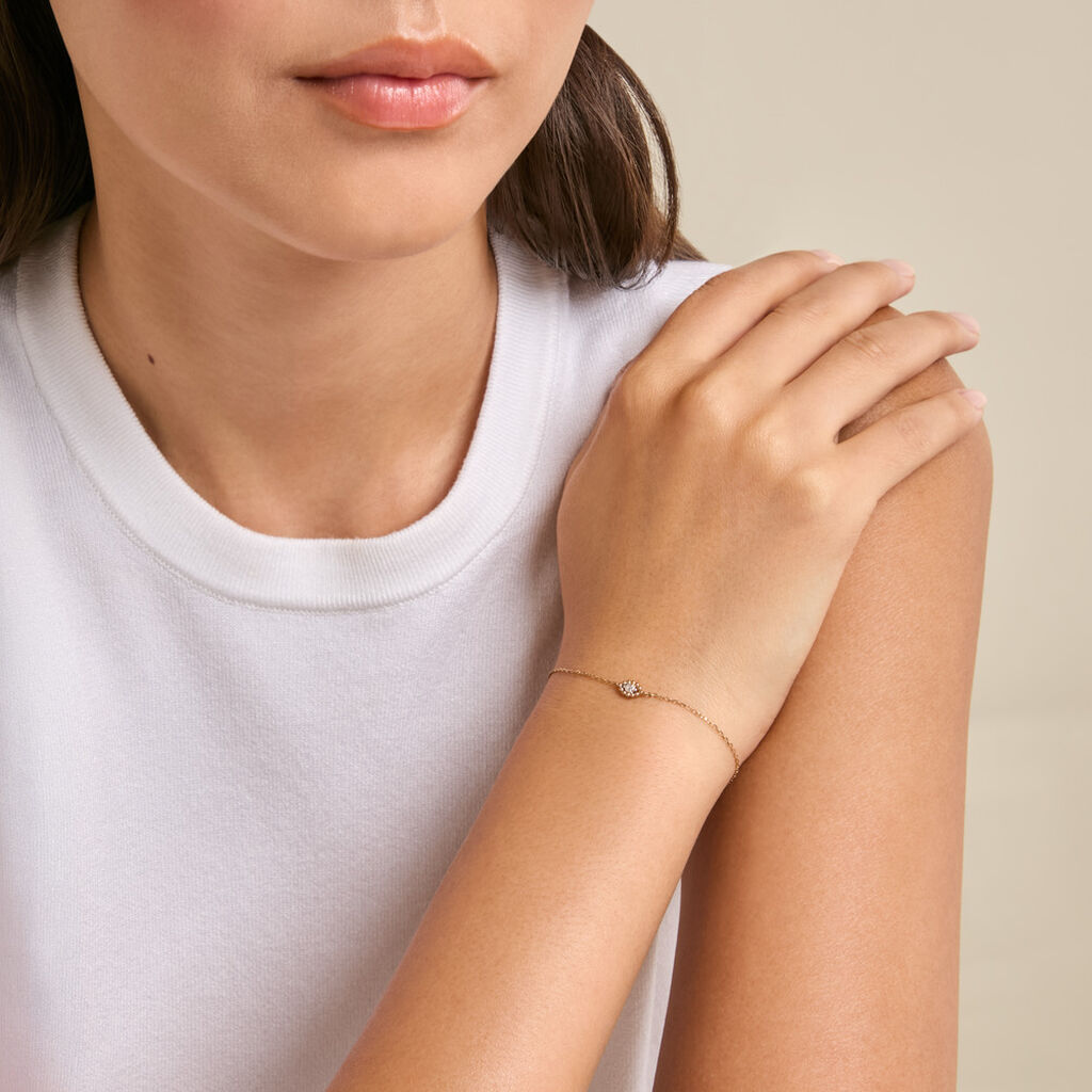 Bracelet Mon Premier Diamant Or Jaune Diamant - Bracelets Pierre Femme | Histoire d&rsquo;Or