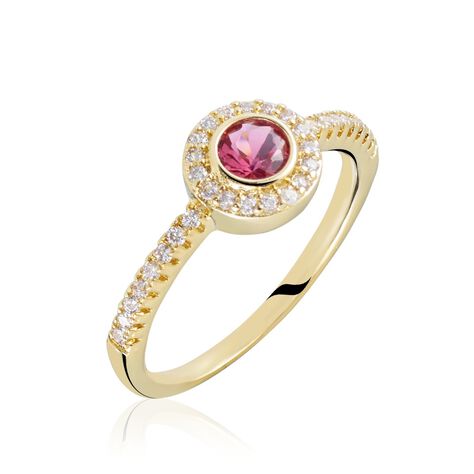 Bague Plaqué Or Eugenie Pierre Synthétique - Bagues avec pierre Femme | Histoire d’Or