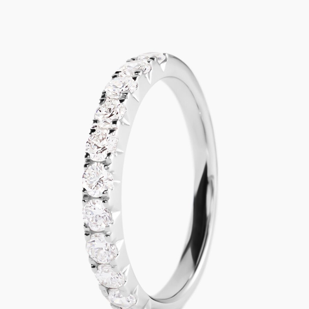 Alliance Pristina Or Blanc Diamant - Bijoux Femme | Histoire d&rsquo;Or