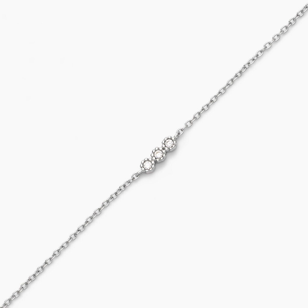 Bracelet Janys Argent Blanc Oxyde De Zirconium - Bracelets Femme | Histoire d&rsquo;Or