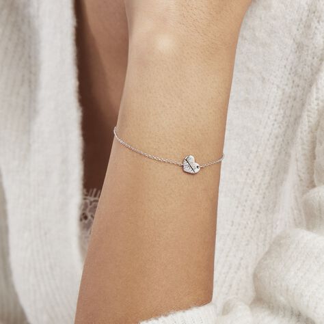 Bracelet Argent Blanc Alphonzo Oxydes De Zirconium - Bracelets fantaisie Femme | Histoire d’Or