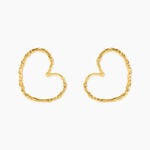 Boucles D'Oreilles Puces Sylia Acier Jaune - Boucles d'oreilles fantaisie Femme | Histoire d&rsquo;Or