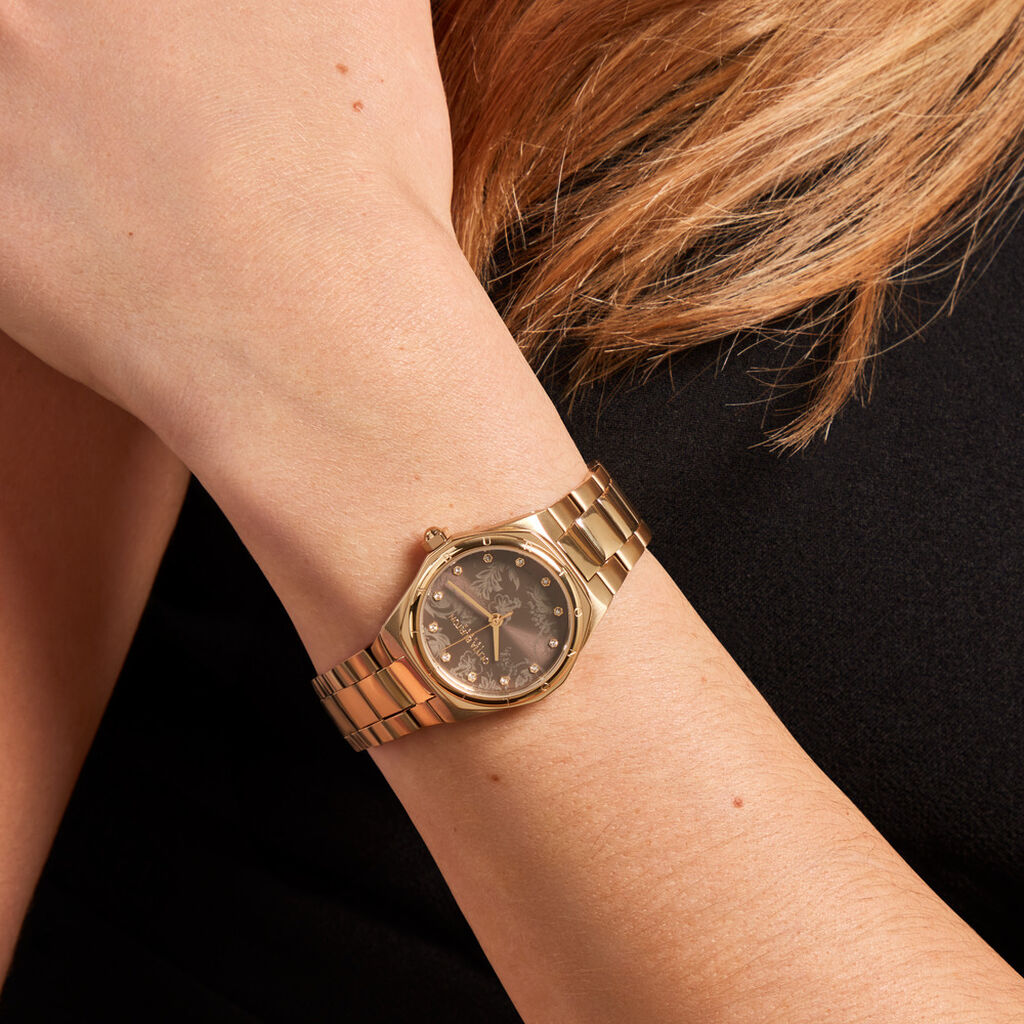 Montre Olivia Burton Mini Hexa Marron - Montres Femme | Histoire d’Or