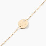 Bracelet Benedicte Message Or Jaune - Bracelets Bapt&ecirc;me Enfant | Histoire d&rsquo;Or