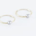 Cr&eacute;oles Kirsa Or Bicolore - Boucles d'oreilles cr&eacute;oles Femme | Histoire d&rsquo;Or