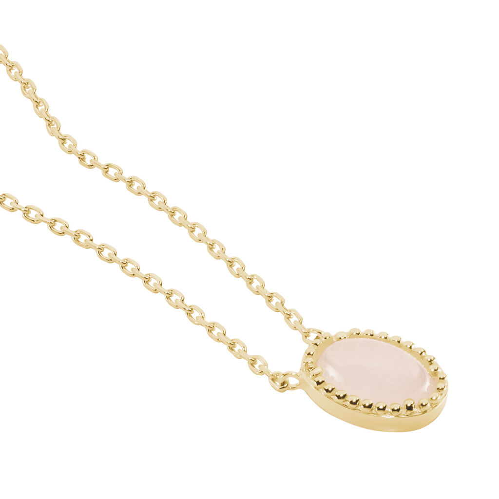 Collier Plaqu&eacute; Or Jaune Phileas Quartz - Colliers Femme | Histoire d&rsquo;Or