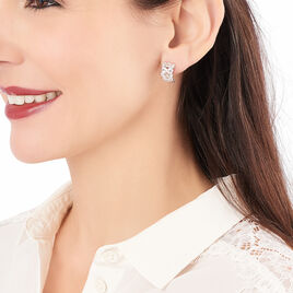 Boucles D'oreilles Pendantes Adria Argent Blanc Oxyde De Zirconium - Boucles d'oreilles fantaisie Femme | Histoire d’Or