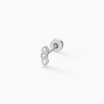 Piercing Pirias Acier Blanc Oxyde De Zirconium - Piercings d'oreilles Femme | Histoire d&rsquo;Or