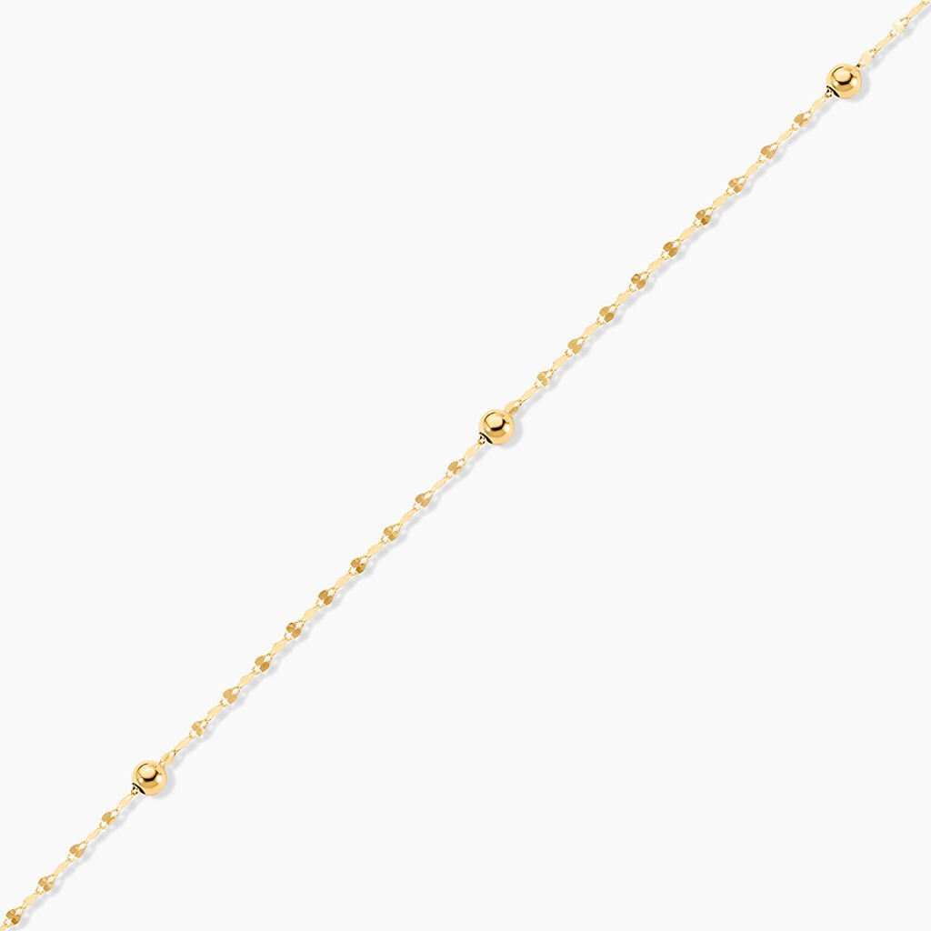 Cha&icirc;ne De Cheville Plantie Or Jaune - Cha&icirc;nes de cheville Femme | Histoire d&rsquo;Or