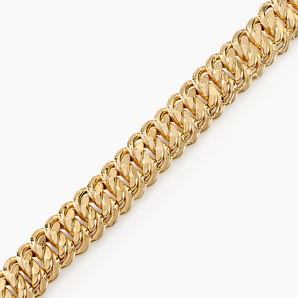 Bracelet Jimmy Maille Americaine Or Jaune - Bracelets chaîne Femme | Histoire d’Or