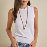 Collier Amaelle Acier Jaune - Colliers fantaisie Femme | Histoire d&rsquo;Or