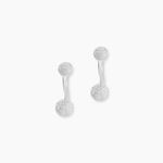 Bijoux D'oreilles Rosely Argent Blanc - Boucles d'oreilles fantaisie Femme | Histoire d&rsquo;Or