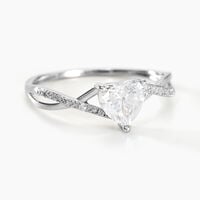 Bague Or Blanc Clothilde Oxyde De Zirconium