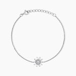 Bracelet Daisy Argent Blanc Oxyde De Zirconium - Bracelets Femme | Histoire d&rsquo;Or