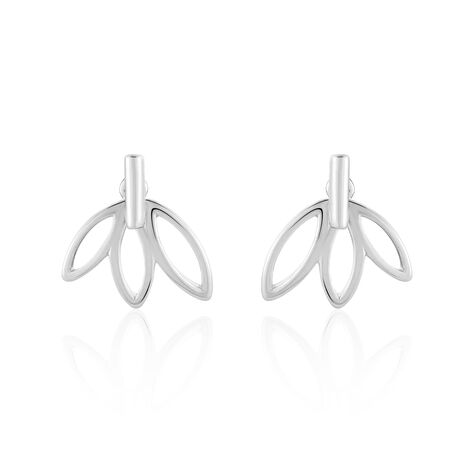 Bijoux D'oreilles Anjali Argent Blanc - Boucles d'oreilles fantaisie Femme | Histoire d’Or