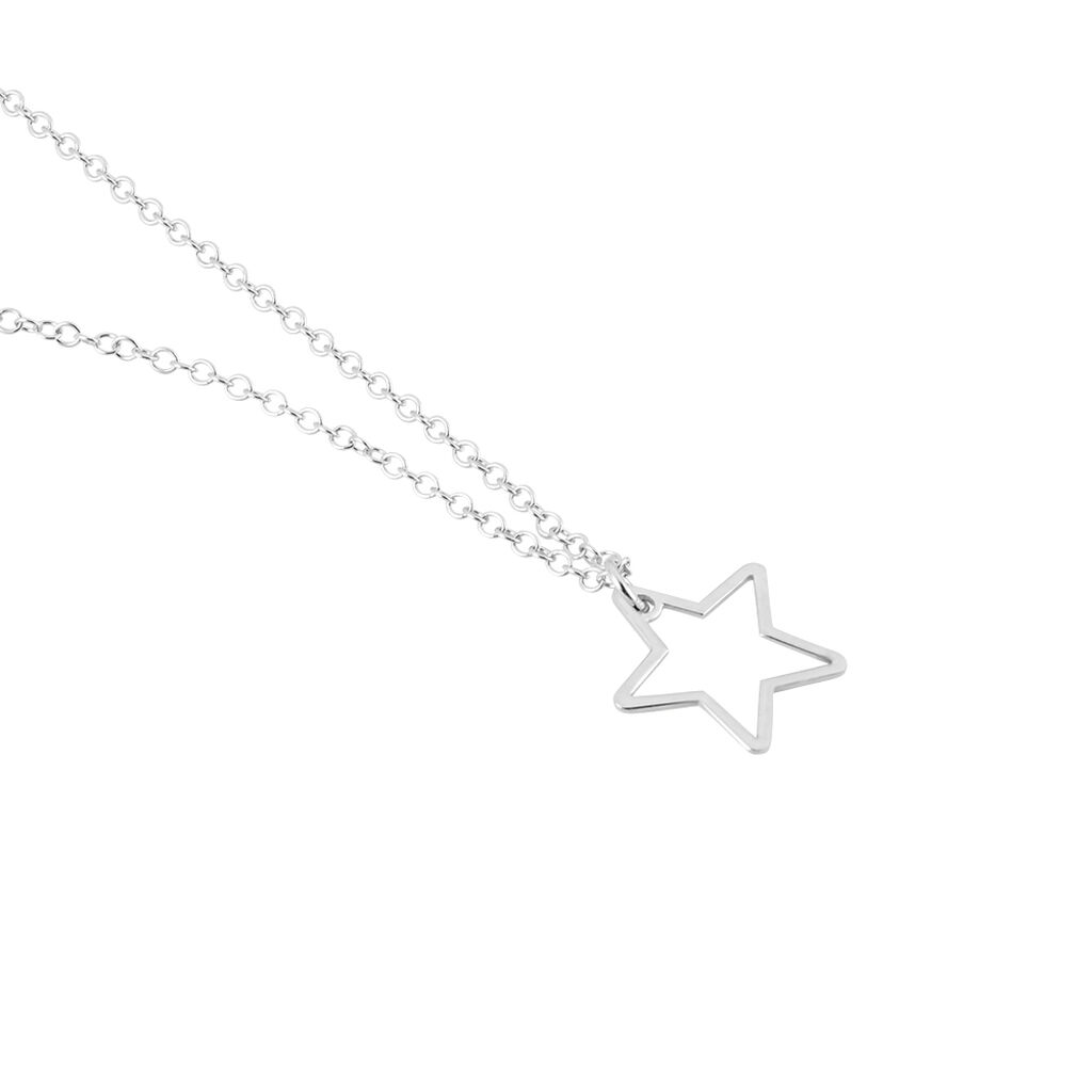 Collier Velma Argent Blanc - Ras de cou Femme | Histoire d’Or