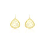 Boucles D'oreilles Pendantes Acier Dor&eacute; Iwona - Boucles d'oreilles fantaisie Femme | Histoire d&rsquo;Or