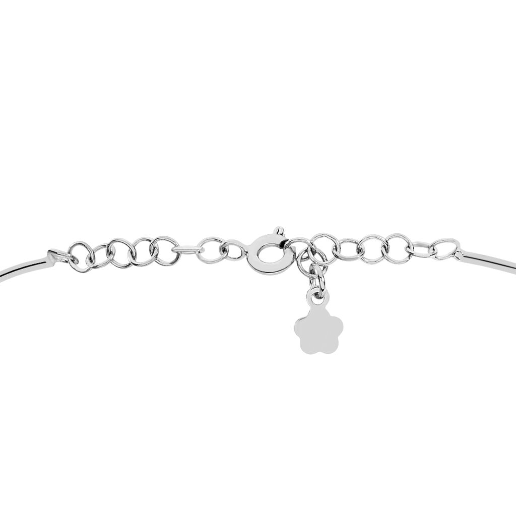 Bracelet Jonc Bilao Argent Blanc - Bracelets fantaisie Femme | Histoire d’Or