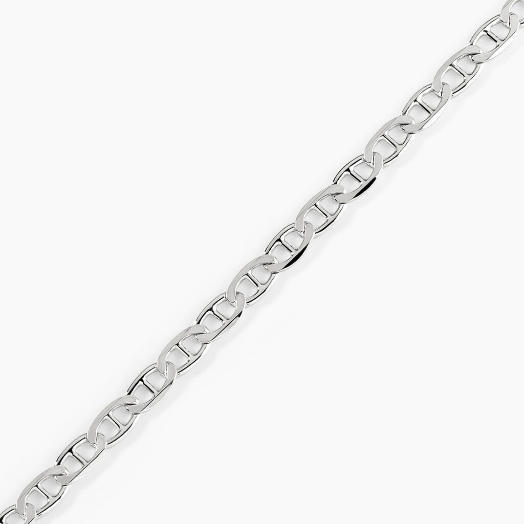 Bracelet Piato Argent Blanc - Bracelets cha&icirc;ne Homme | Histoire d&rsquo;Or