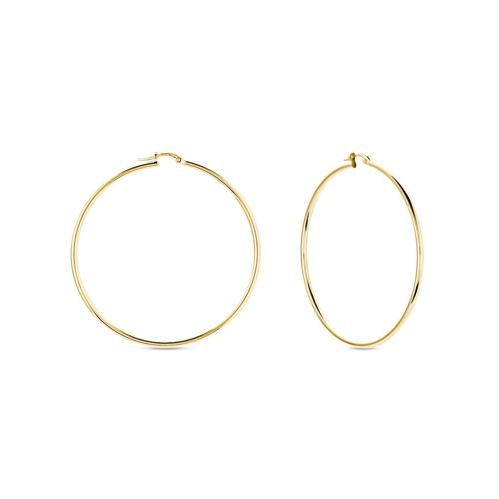 Créoles Verania Or Jaune - Boucles d'oreilles créoles Femme | Histoire d’Or