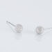 Boucles D'oreilles Puces Ayana Argent Blanc