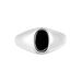 Chevalière Amaurie Argent Blanc Onyx - Chevalières Homme | Histoire d’Or