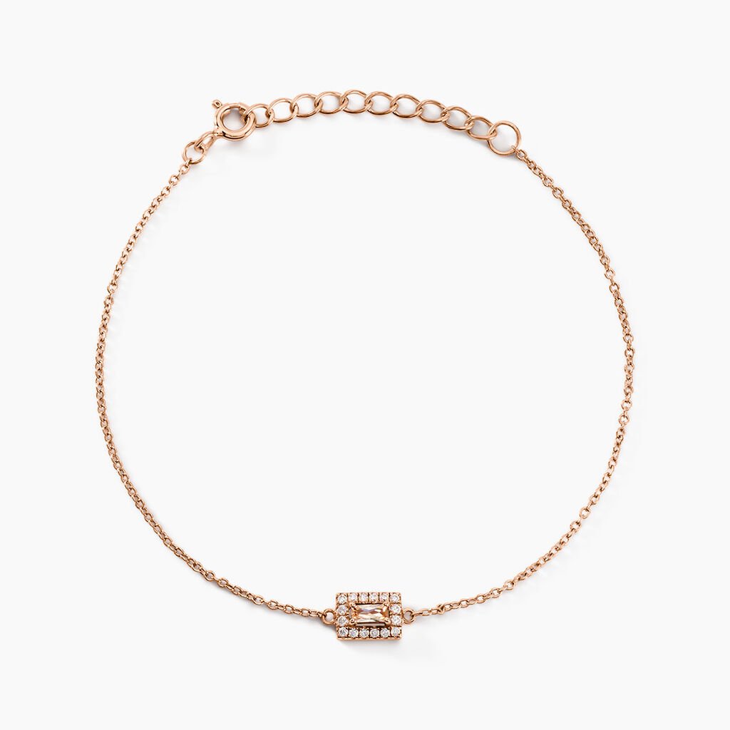 Bracelet Laurine Argent Rose Oxyde De Zirconium - Bracelets Femme | Histoire d’Or