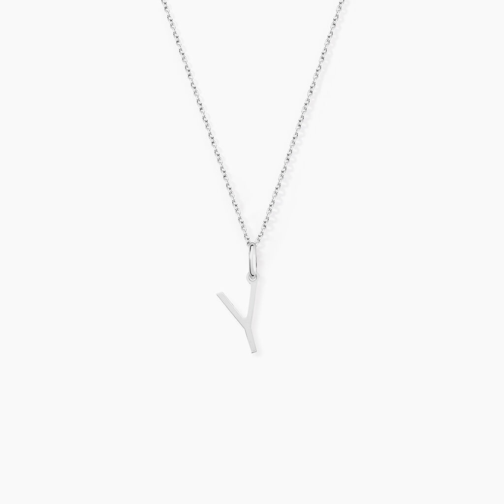 Pendentif Ionia Lettre Or Blanc - Pendentifs Famille | Histoire d&rsquo;Or