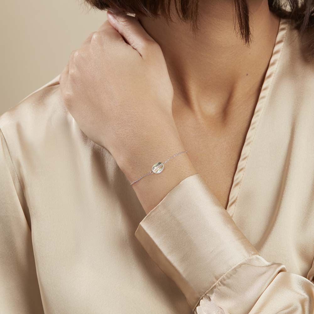 Bracelet Sirene Argent Blanc Cristaux De Swarovski Bracelet Sirene Argent Blanc Cristaux De Swarovski