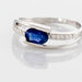 Bague Viyan Or Blanc Saphir Et Diamant - Bagues solitaires Femme | Histoire d’Or