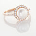 Bague Olivia Argent Rose Perle De Culture Et Oxyde De Zirconium - Bagues avec pierre Femme | Histoire d’Or