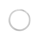 Alliance Shalena Ruban Plat Or Blanc - Alliances Unisex | Histoire d&rsquo;Or