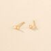 Boucles D'oreilles Puces Huey Or Jaune Oxyde De Zirconium - Clous d'oreilles Femme | Histoire d’Or