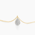 Collier Pear C Or Jaune Diamant - Colliers Femme | Histoire d&rsquo;Or