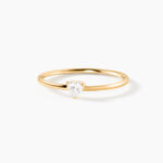 Bague Ruchel Or Jaune Diamant Synth&eacute;tique - Bagues avec pierre Femme | Histoire d&rsquo;Or