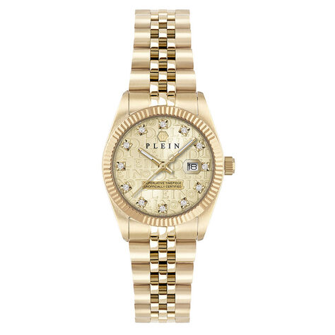 Montre Philipp Plein Date Superlative Dor&eacute; - Montres Femme | Histoire d&rsquo;Or