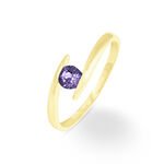 Bague Tiphaine Or Jaune Amethyste - Bagues solitaires Femme | Histoire d&rsquo;Or