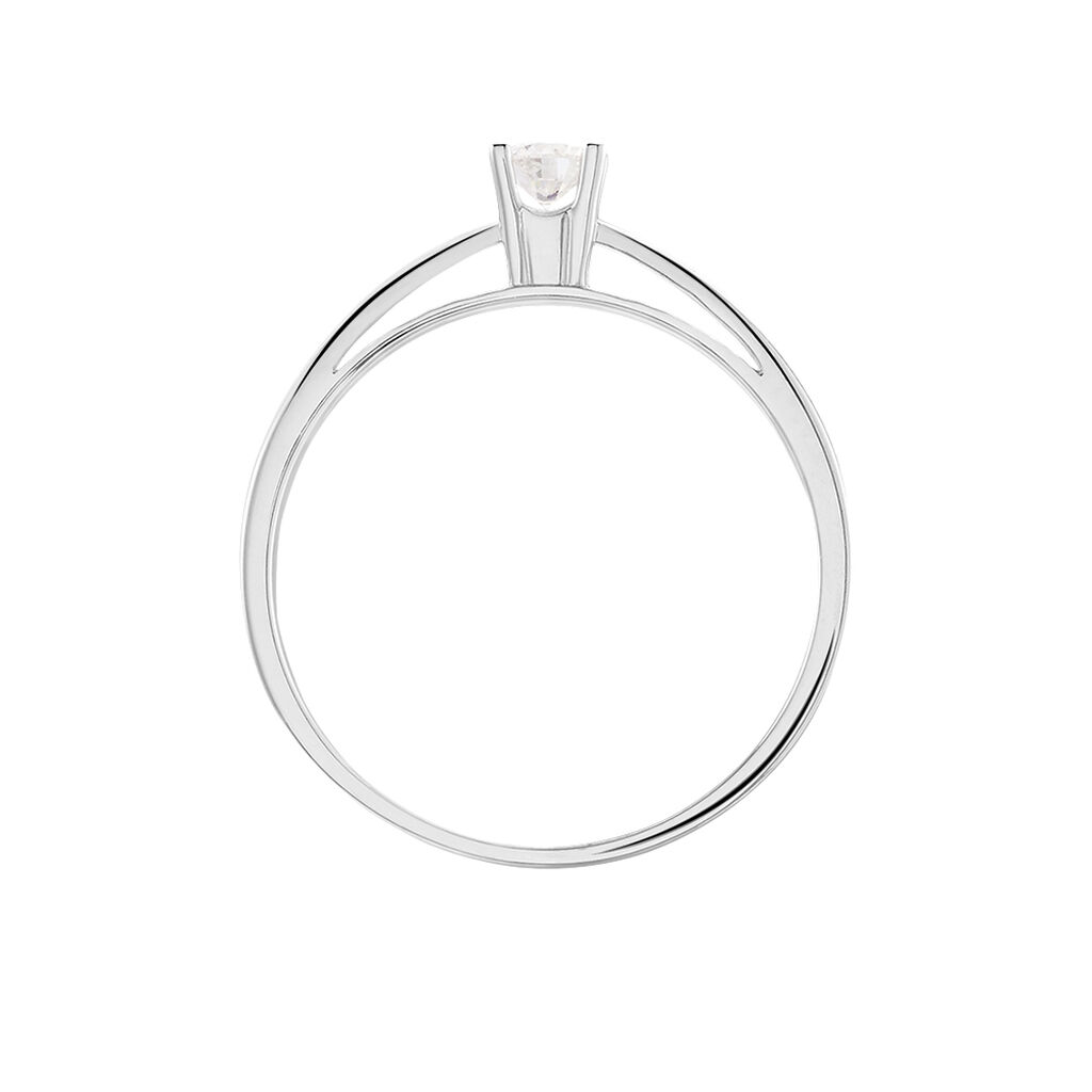 Bague Solitaire Celina Or Blanc Diamant - Bagues solitaires Femme | Histoire d’Or