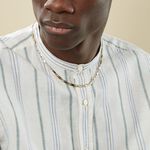 Collier Danae Plaquette Or Bicolore - Chaines Homme | Histoire d&rsquo;Or