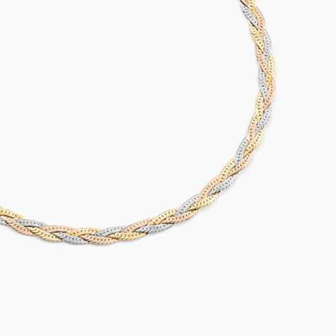 Collier Elae Argent Tricolore - Chaines Femme | Histoire d&rsquo;Or