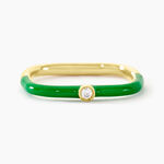Bague Infini Pop Argent Jaune Oxyde De Zirconium - Bagues solitaires Femme | Histoire d&rsquo;Or
