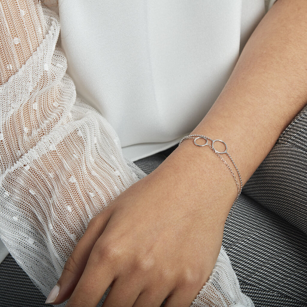 Bracelet Argent Blanc Merien - Bracelets Femme | Histoire d’Or