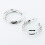 Cr&eacute;oles Argent Blanc Jukka - Boucles d'oreilles cr&eacute;oles Femme | Histoire d&rsquo;Or