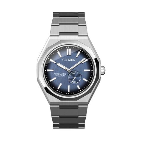 Montre Citizen Super Titanium Mechanical Zenshin Bleu - Montres Homme | Histoire d&rsquo;Or