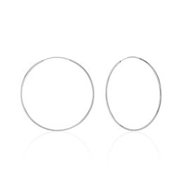 Créoles Muses Flexibles Or Blanc - Boucles d'oreilles créoles Femme | Histoire d’Or