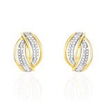 Boucles D'oreilles Puces Enora Or Jaune Diamant - Clous d'oreilles Femme | Histoire d&rsquo;Or