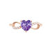 Bague Argent Rose Atieno Oxyde De Zirconium - Bagues solitaires Femme | Histoire d’Or