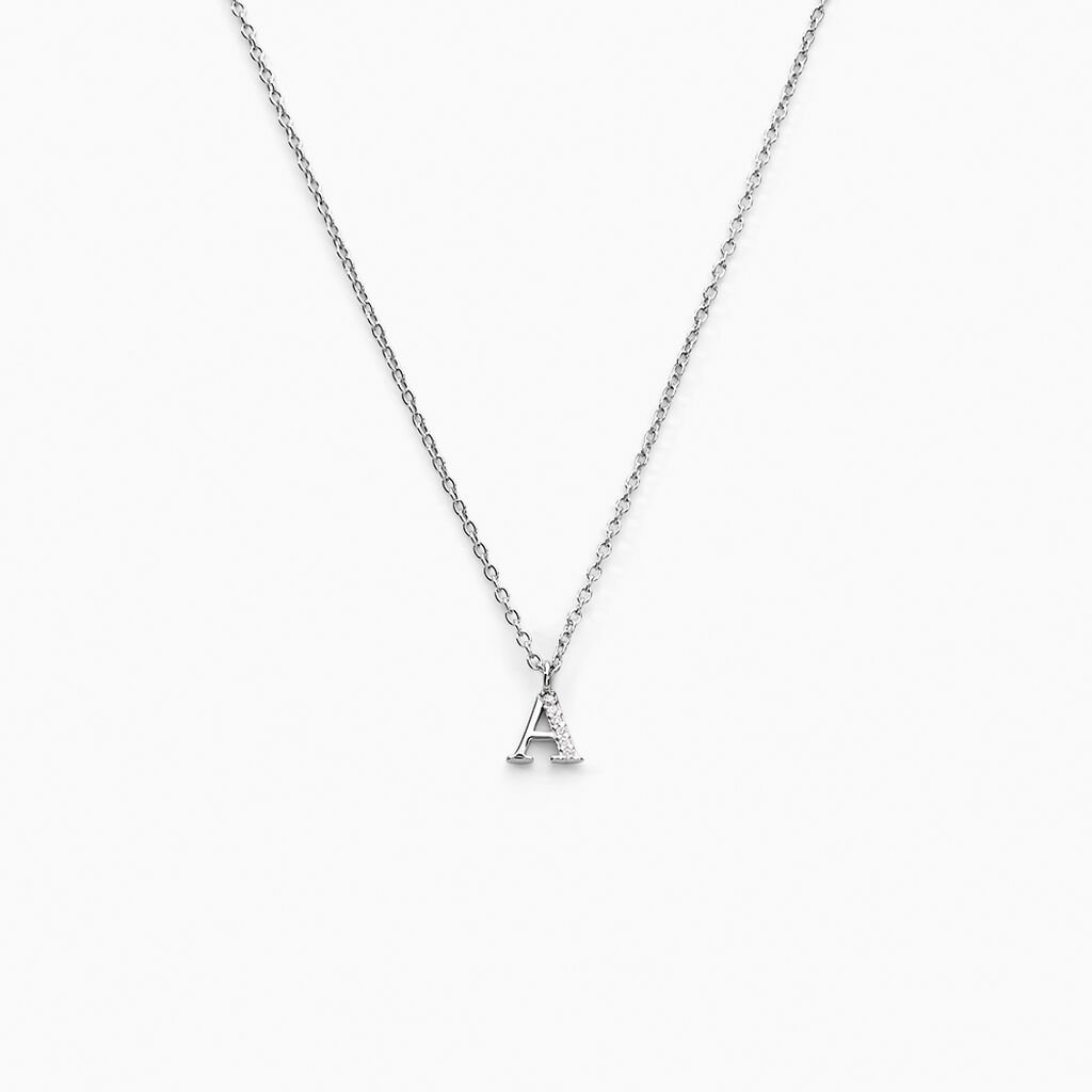 Collier Neruda Argent Blanc Oxyde De Zirconium - Colliers fantaisie Femme | Histoire d’Or